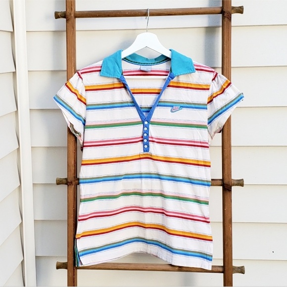 Nike Tops - Nike Blue and Red Short Sleeve Tee